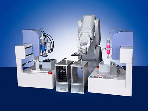 Distributeur à jet sans contact HM-AeroJet pour adhésifs thermofusibles